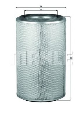 MAHLE lx654 -  Воздушный фильтр