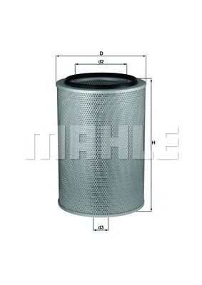 MAHLE lx674 -  Воздушный фильтр