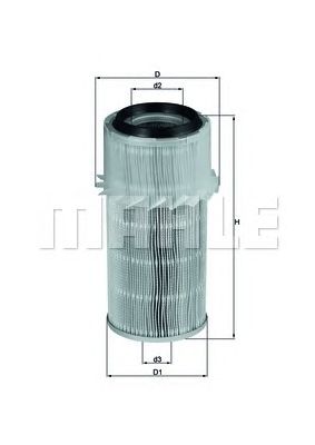 MAHLE lx682 -  Воздушный фильтр