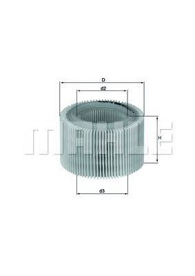 MAHLE lx718 -  Воздушный фильтр