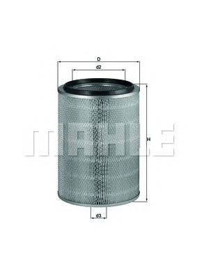 MAHLE lx765 -  Воздушный фильтр
