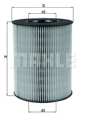 MAHLE lx794 -  Воздушный фильтр