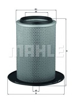MAHLE lx796 -  Воздушный фильтр