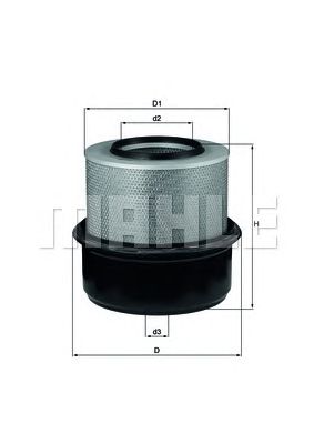 MAHLE lx80 -  Воздушный фильтр