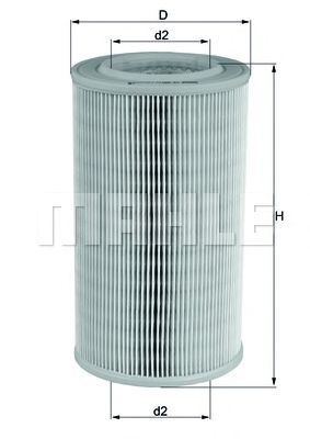MAHLE lx803 -  Воздушный фильтр