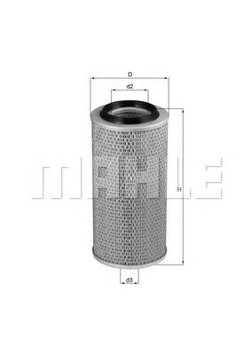 MAHLE lx83 -  Воздушный фильтр