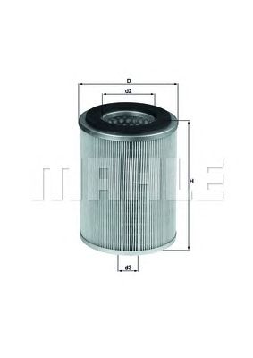 MAHLE lx830 -  Воздушный фильтр