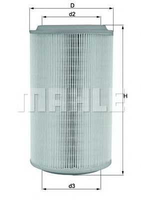 MAHLE lx913 -  Воздушный фильтр