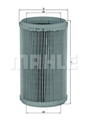 MAHLE lx914 -  Воздушный фильтр
