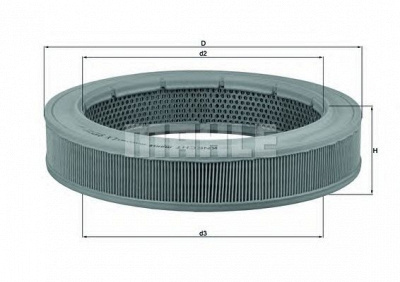 MAHLE lx917 -  Воздушный фильтр