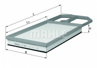 MAHLE lx954 -  Воздушный фильтр