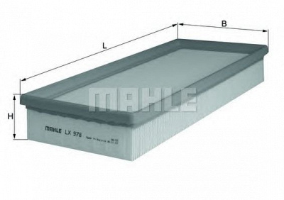 MAHLE lx978 -  Воздушный фильтр