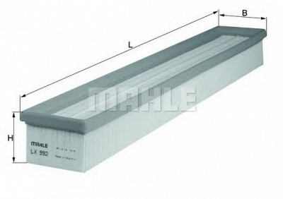 MAHLE lx992 -  Воздушный фильтр