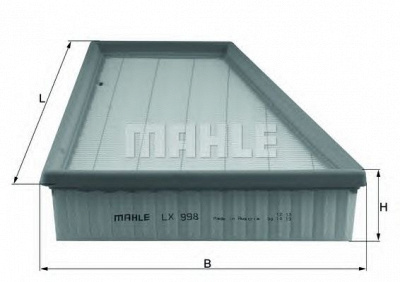 MAHLE lx998 -  Воздушный фильтр
