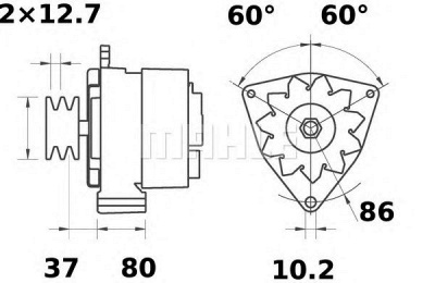 MAHLE mg100 -  Генератор