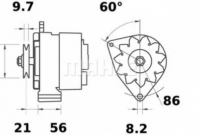 MAHLE mg124 -  Генератор
