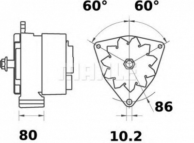 MAHLE mg126 -  Генератор