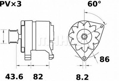 MAHLE mg152 -  Генератор