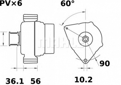 MAHLE mg157 -  Генератор
