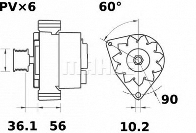 MAHLE mg22 -  Генератор