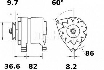 MAHLE mg222 -  Генератор