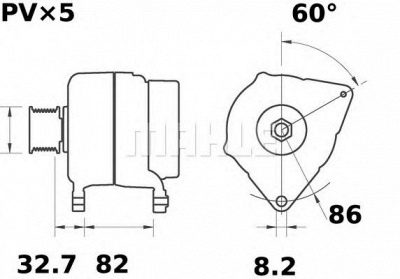 MAHLE mg231 -  Генератор