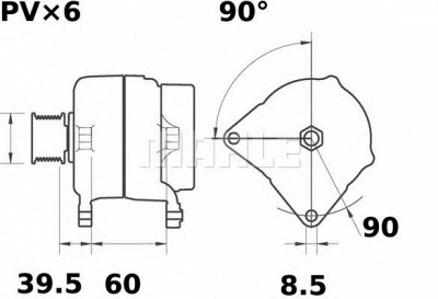 MAHLE mg243 -  Генератор
