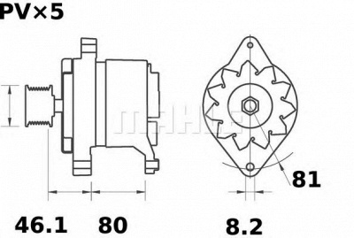 MAHLE mg250 -  Генератор