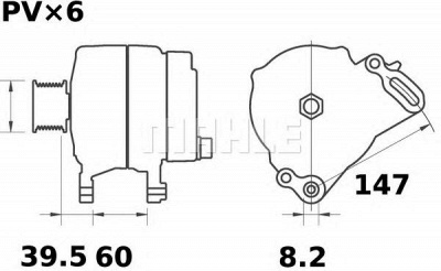MAHLE mg252 -  Генератор