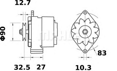 MAHLE mg271 -  Генератор