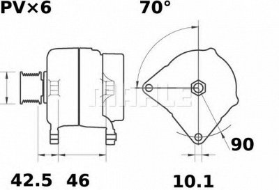 MAHLE mg293 -  Генератор
