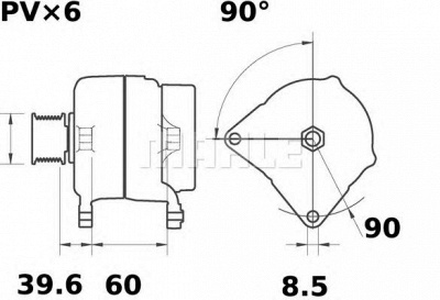 MAHLE mg295 -  Генератор