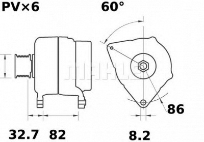 MAHLE mg306 -  Генератор