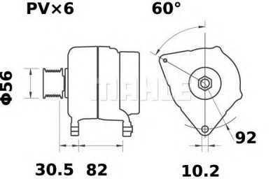 MAHLE mg34 -  Генератор