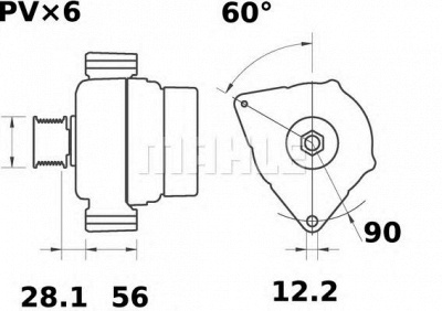 MAHLE mg346 -  Генератор