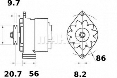 MAHLE mg396 -  Генератор