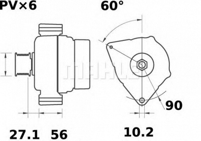 MAHLE mg398 -  Генератор
