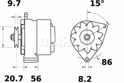 MAHLE mg401 -  Генератор