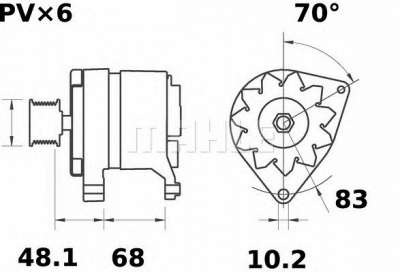 MAHLE mg411 -  Генератор