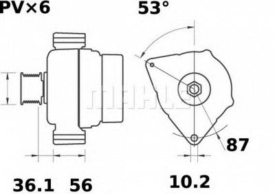 MAHLE mg418 -  Генератор
