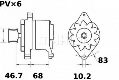 MAHLE mg419 -  Генератор