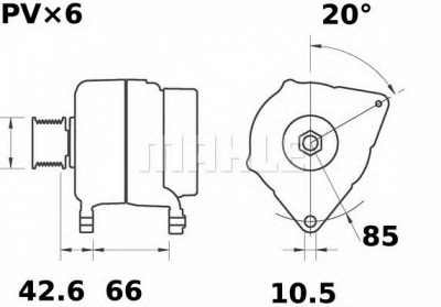 MAHLE mg422 -  Генератор