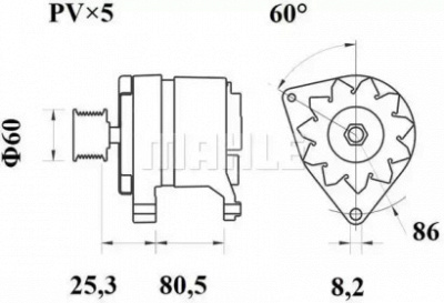 MAHLE mg454 -  Генератор