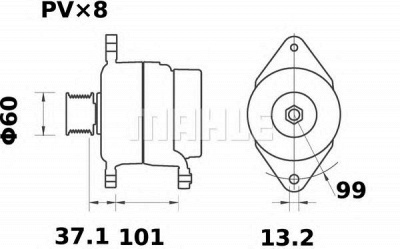 MAHLE mg484 -  Генератор