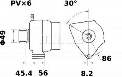 MAHLE mg486 -  Генератор