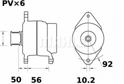 MAHLE mg495 -  Генератор