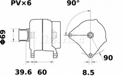 MAHLE mg506 -  Генератор
