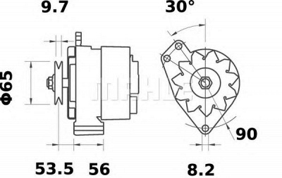 MAHLE mg512 -  Генератор