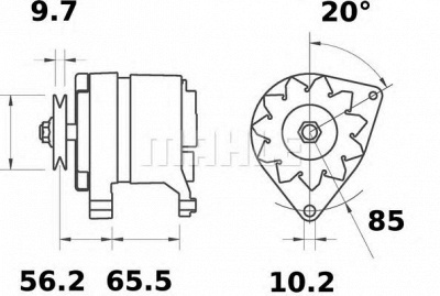 MAHLE mg514 -  Генератор