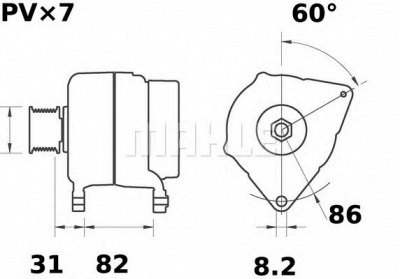 MAHLE mg552 -  Генератор